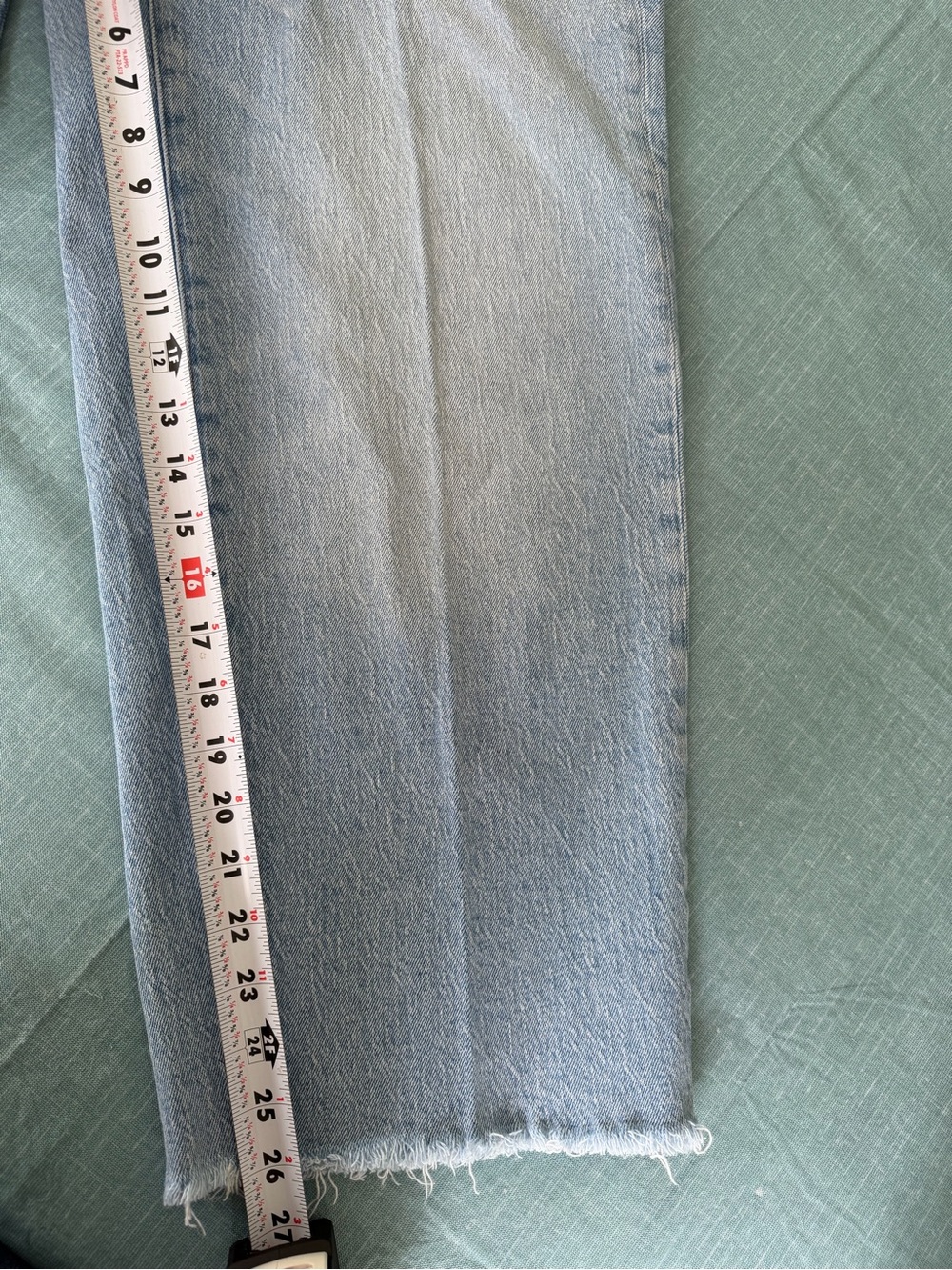 Madewell Curvy Perfect Vintage Wide-Leg Crop Jeans Sz 28, modern retro, coastal - Picture 5 of 10